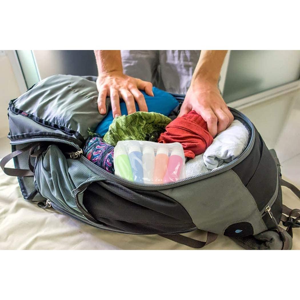 Botellas de Viaje Aoutacc 5 Piezas Silicona 89ml A Prueba de Fugas