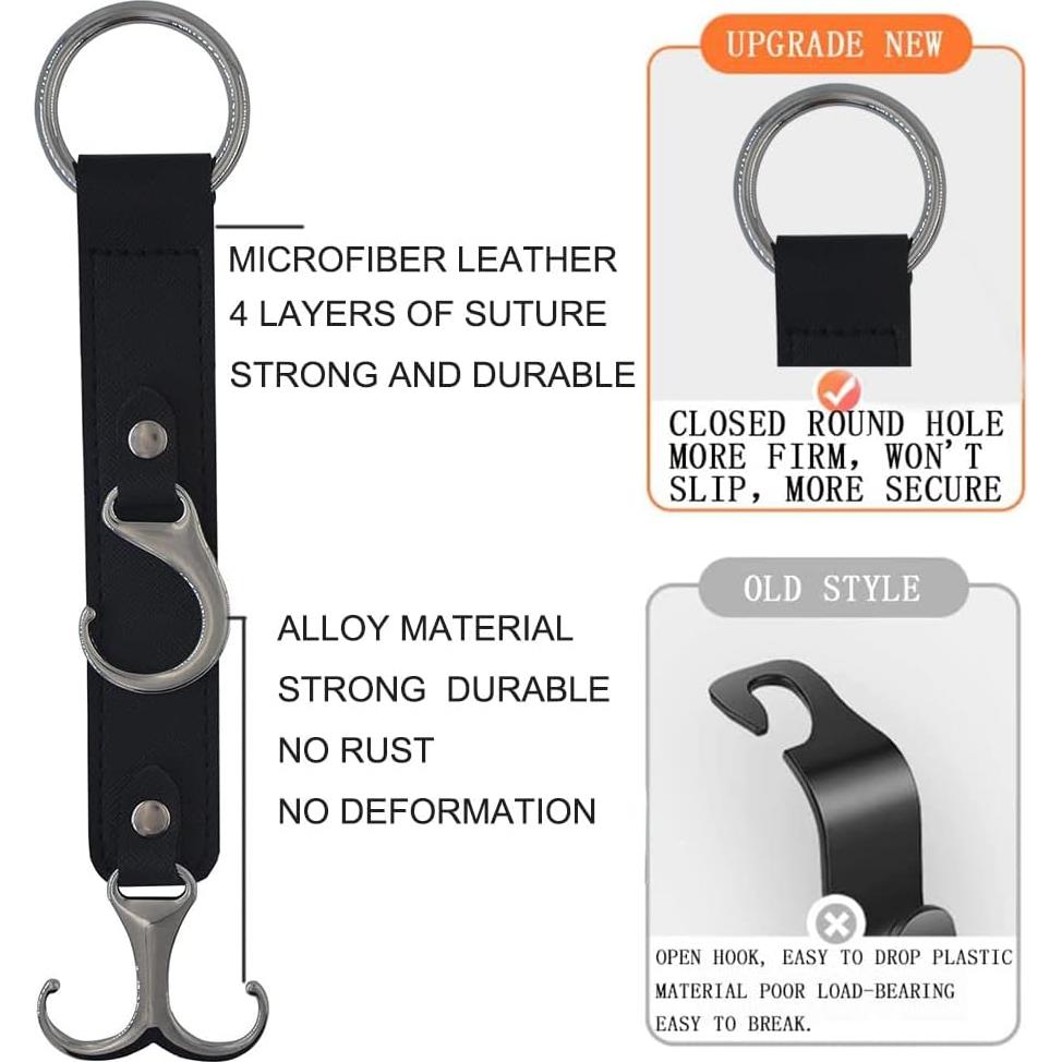 Gancho para bolso de coche YICHEYIYOU - Reposacabezas 3 en 1