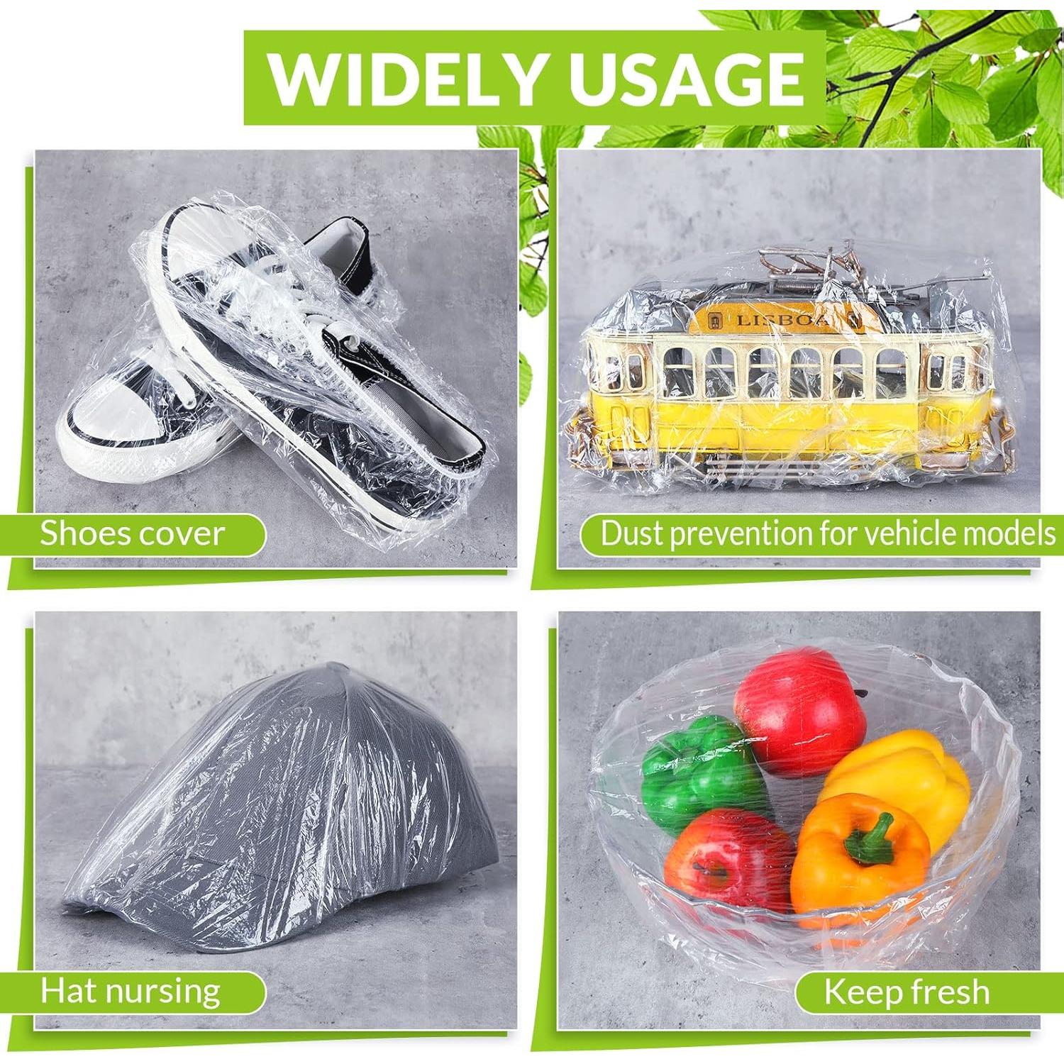 Gorras de Ducha Desechables Retisee 140 Pcs Grandes Transparentes