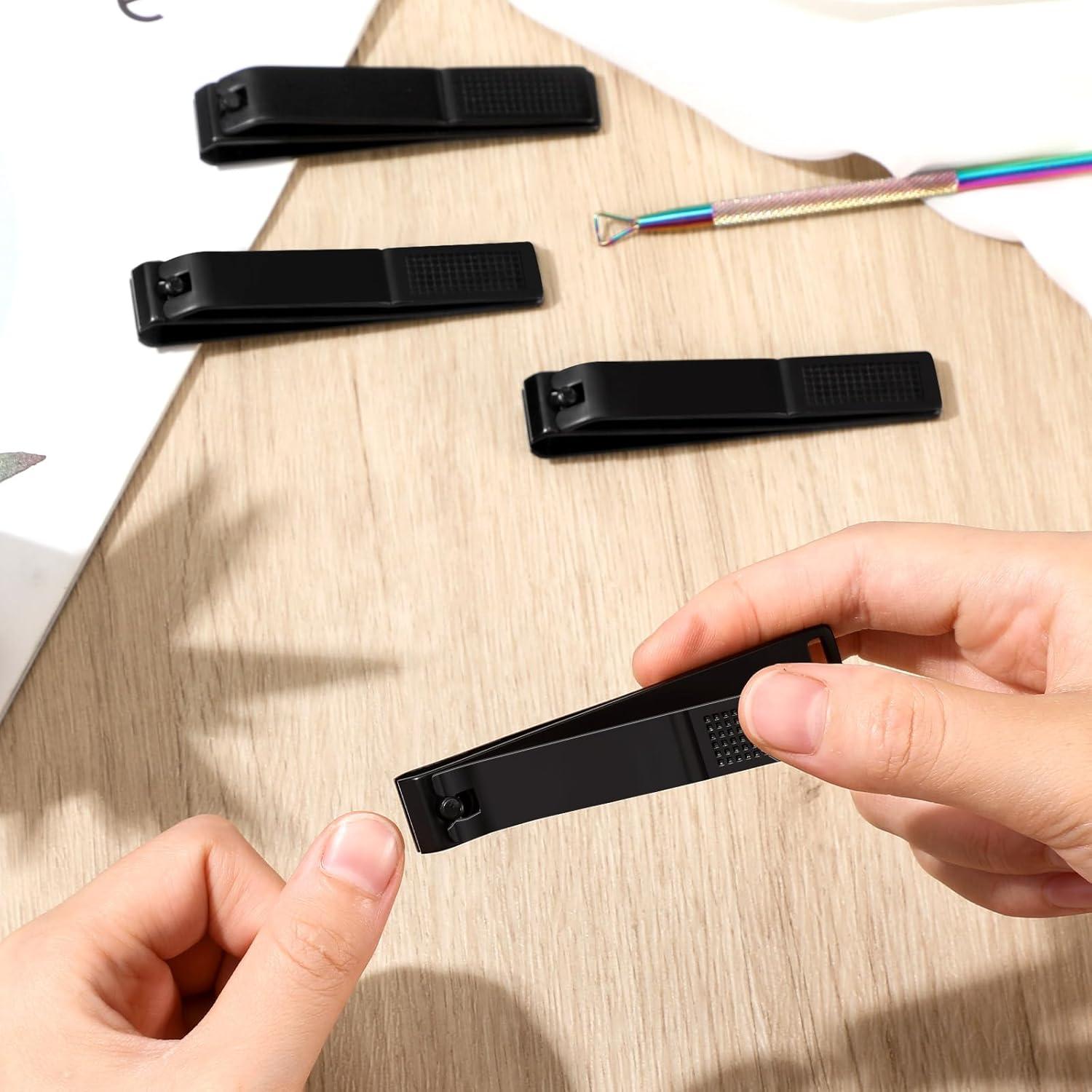 Cortauñas de Pies Mudder 6 Piezas Acero Inoxidable Negro