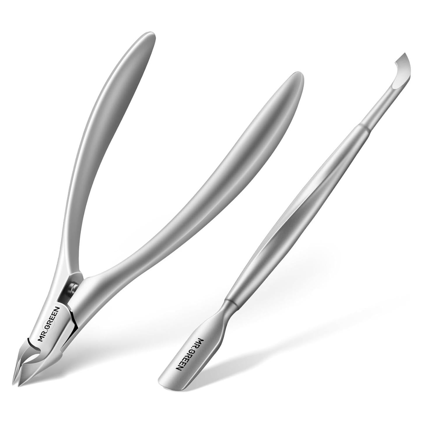 Cortadores de Cutículas MR.GREEN 9903 con Empujador Manicura
