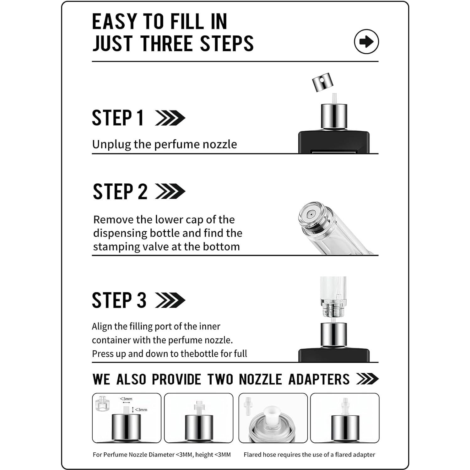 Atomizador de Perfume 10ml 3zorqinron Cuero Rojo Recargable