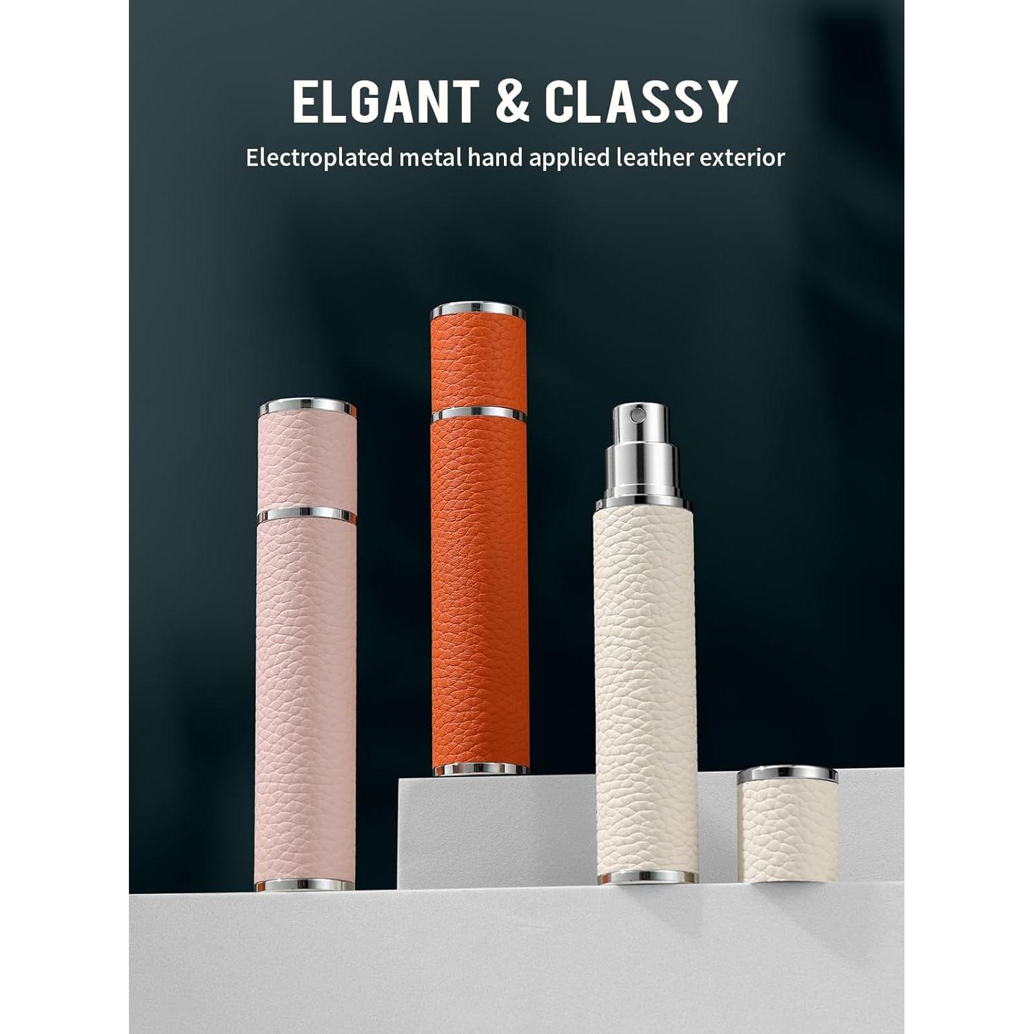 Atomizador de Perfume 10ml 3zorqinron Cuero Rojo Recargable