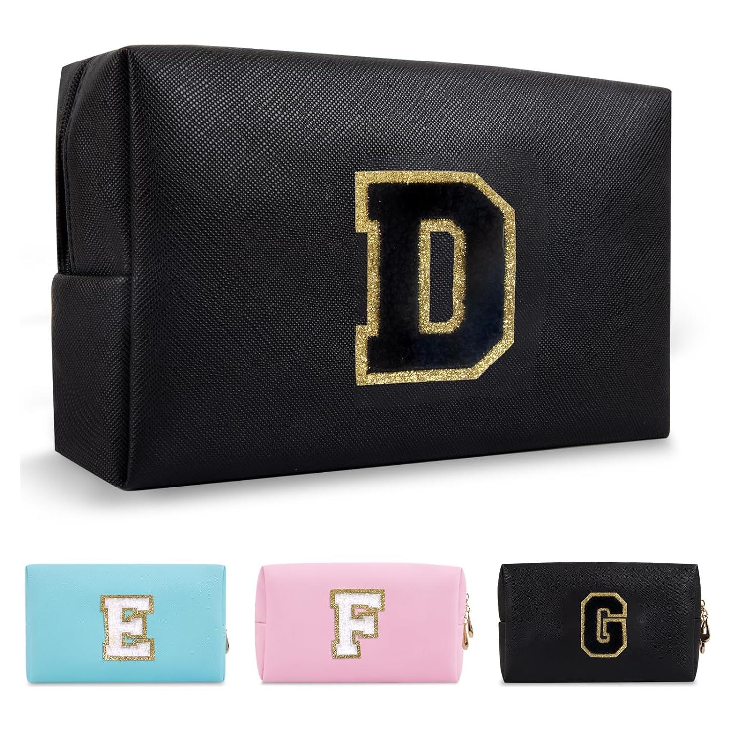 Bolsa de Maquillaje Personalizada ChaoGreat Letra D Negra