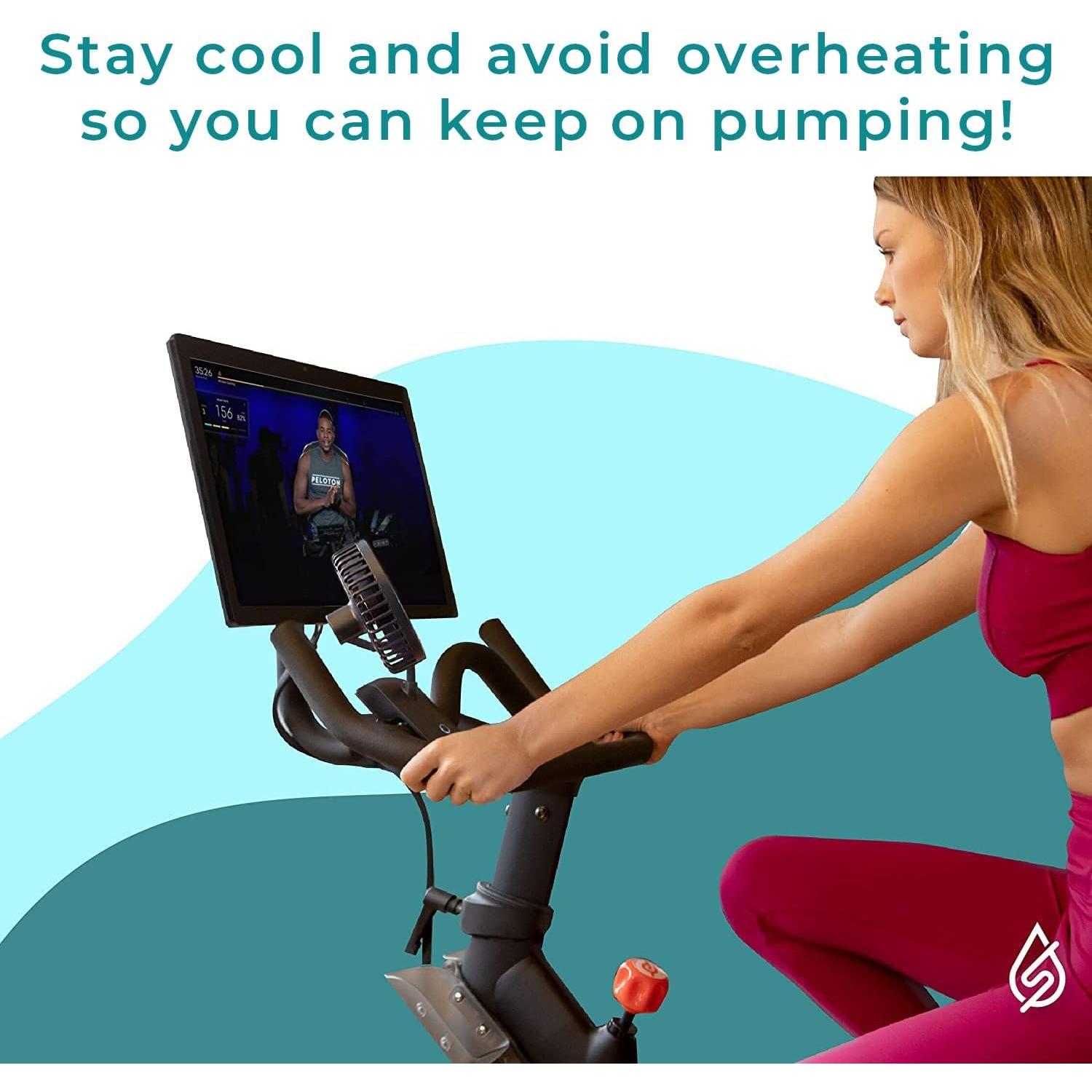 Ventilador Clip-On SELINA Recargable para Bicicleta Peloton