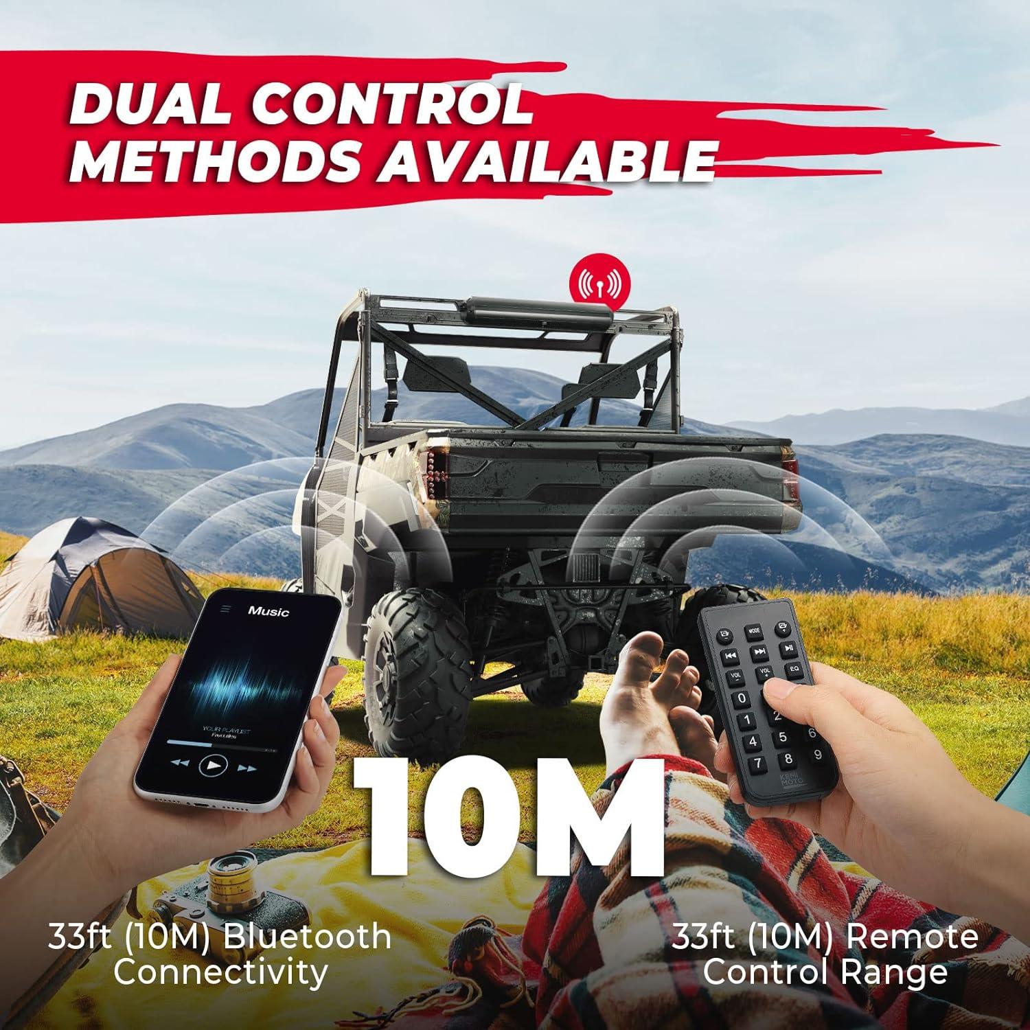 KEMIMOTO Barra de Sonido 500W 71cm Impermeable Bluetooth