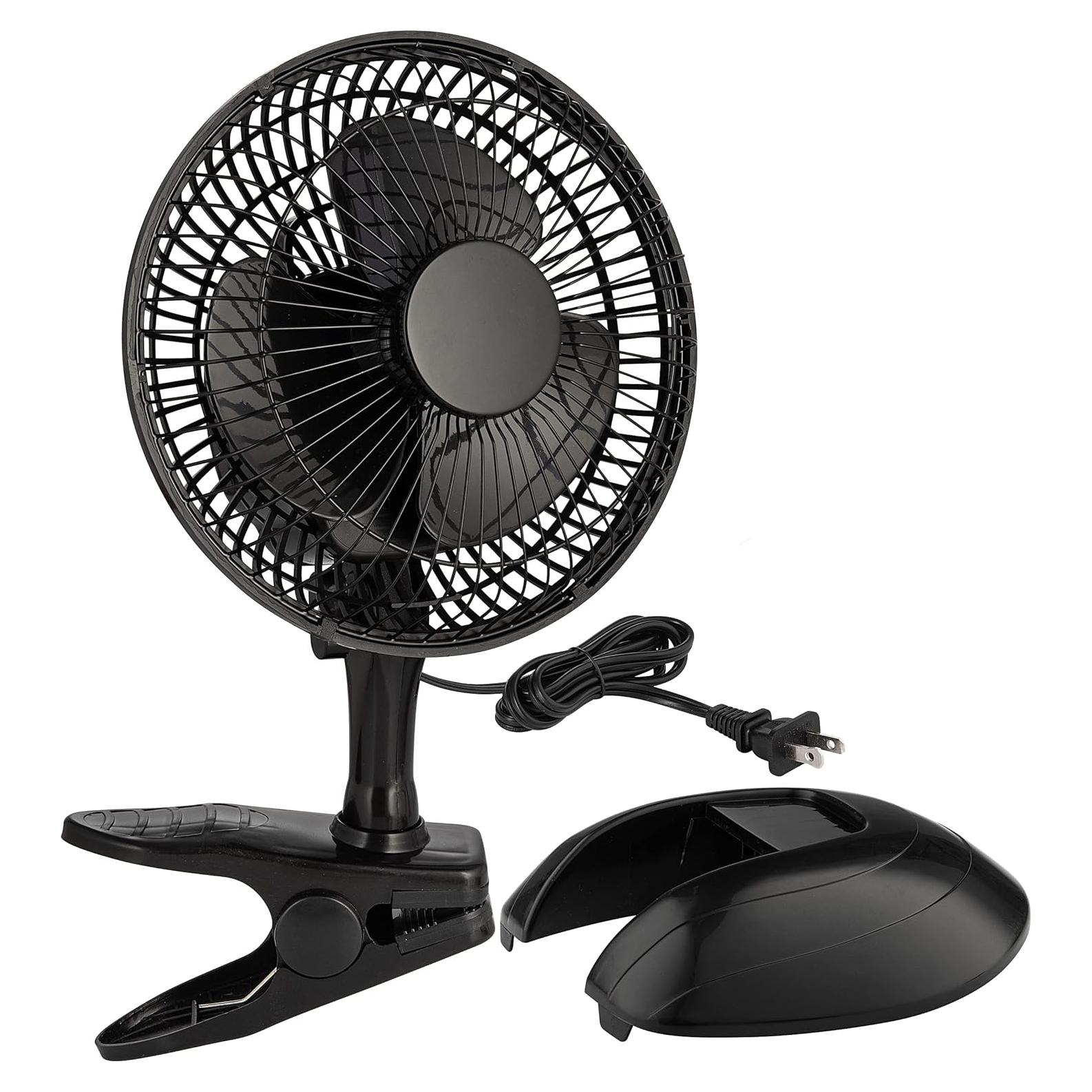 Ventilador de escritorio RamPro 6.35 cm 2 velocidades negro