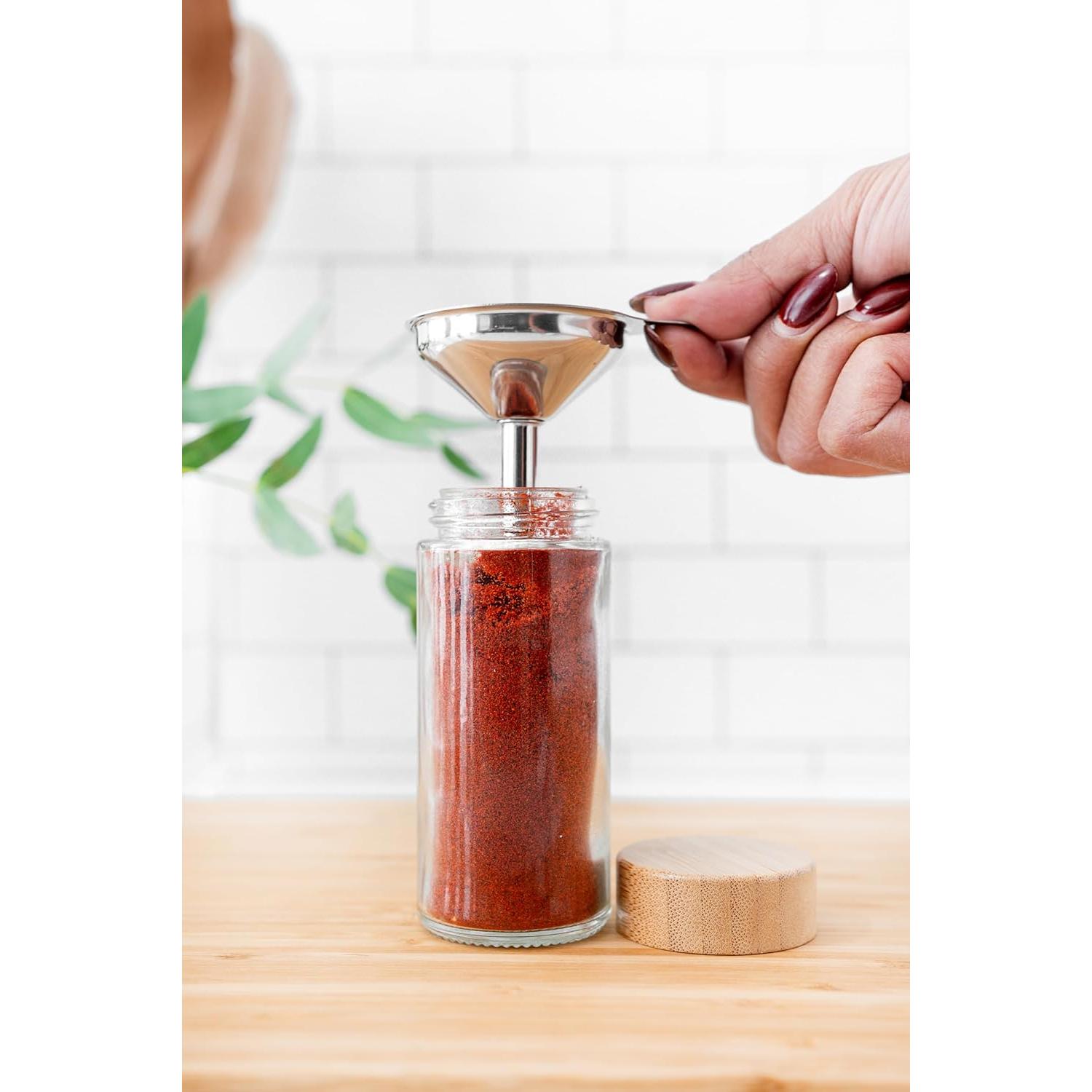 Set de 24 Tarros de Especias de Vidrio SAVVY & SORTED 118ml