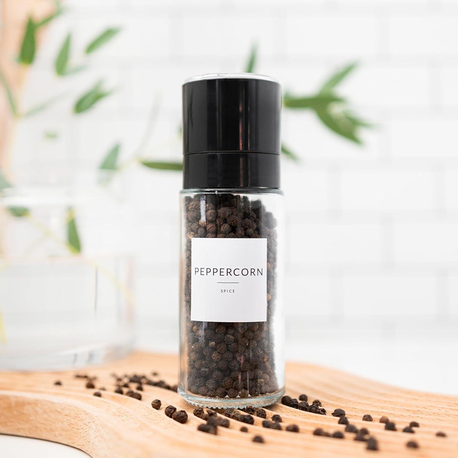 Set de 24 Tarros de Especias de Vidrio SAVVY & SORTED 118ml