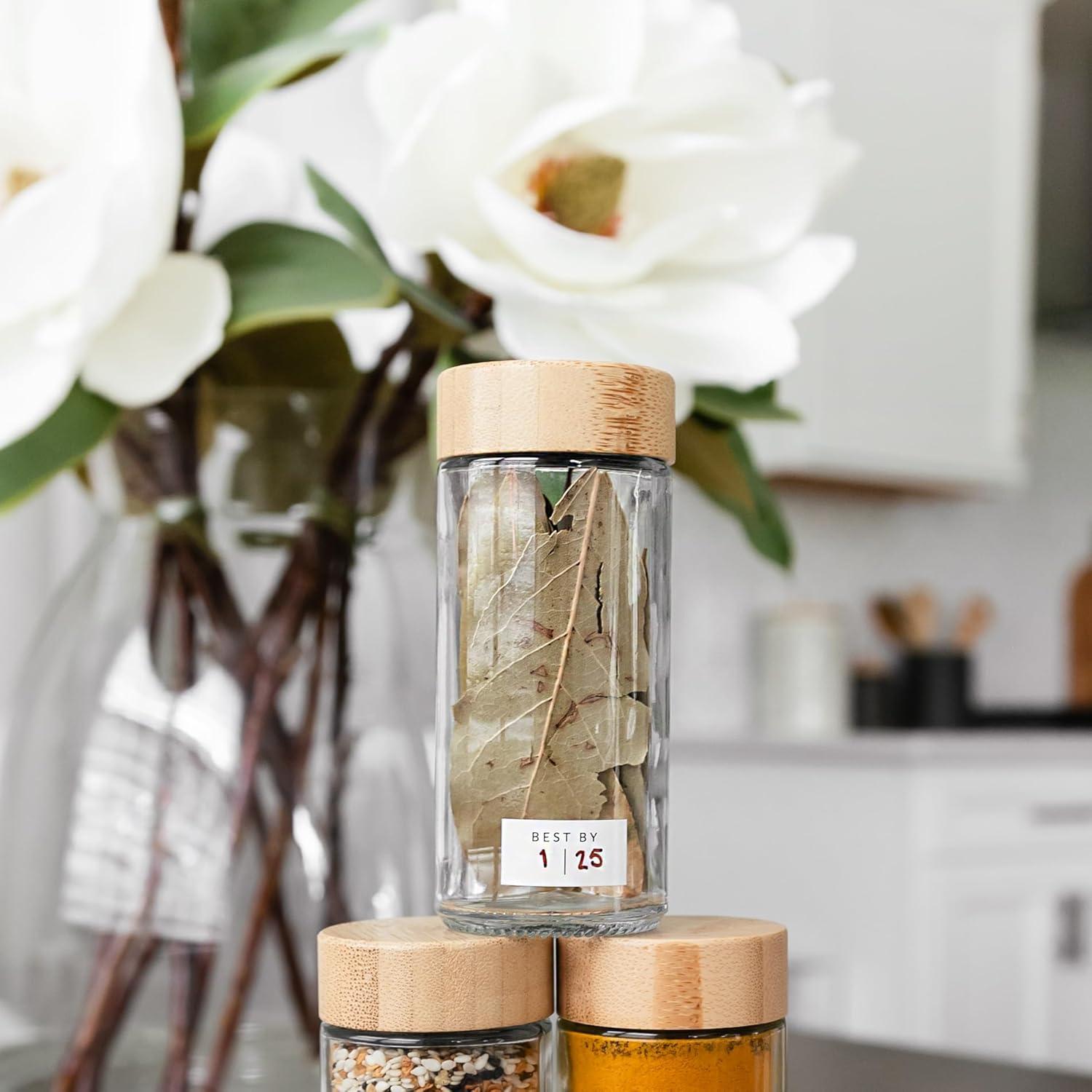 Set de 24 Tarros de Especias de Vidrio SAVVY & SORTED 118ml