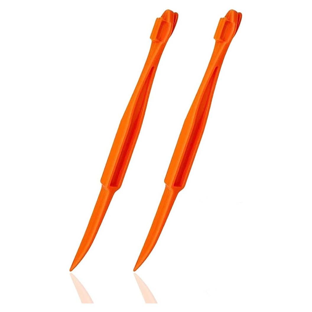 Orange Peeler tools Plastic Orange Peeler Citrus Remover Easy Open Citrus Lemon Citrus Peel Cutter Vegetable Slicer Fruit Tools Kitchen Gadgets (Orange 2 Pack)