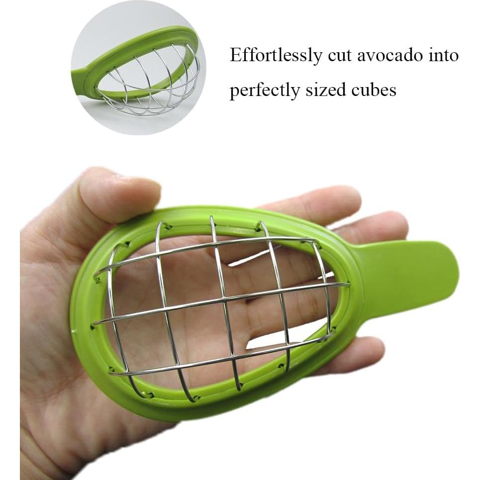 Cortador de Aguacate 3-en-1 LXLVOUEG 16 cm Acero Inoxidable