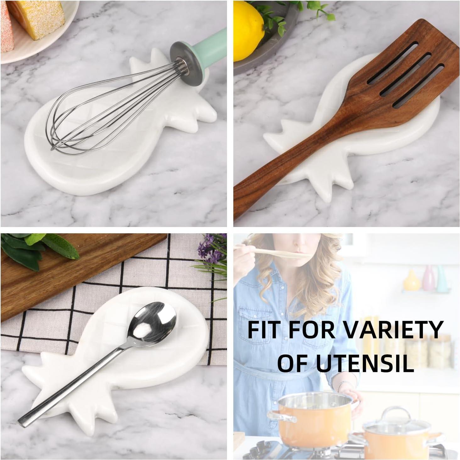 Reposapucheros de Mármol HESHIBI para Cocina Blanco 16.5x10.2 cm