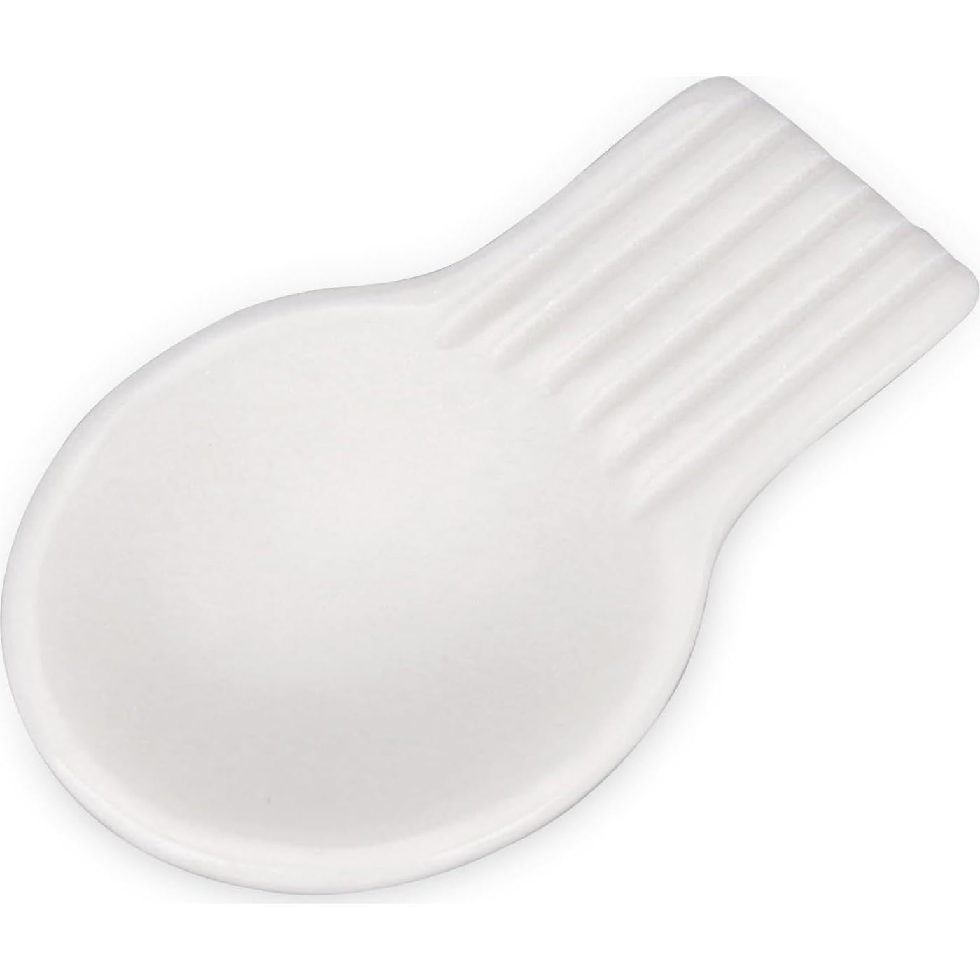 Soporte de Cuchara de Mármol HESHIBI Blanco 16.5x10.2 cm