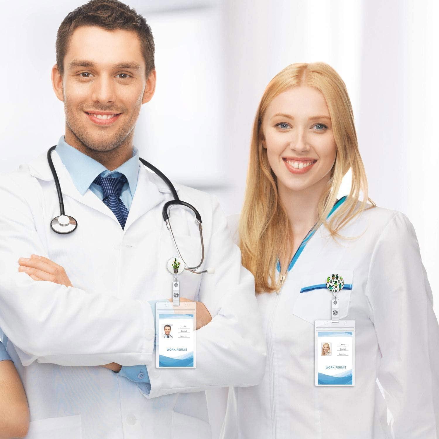 Portatarjetas Retráctil Knocent 3pack Cactus con Clip