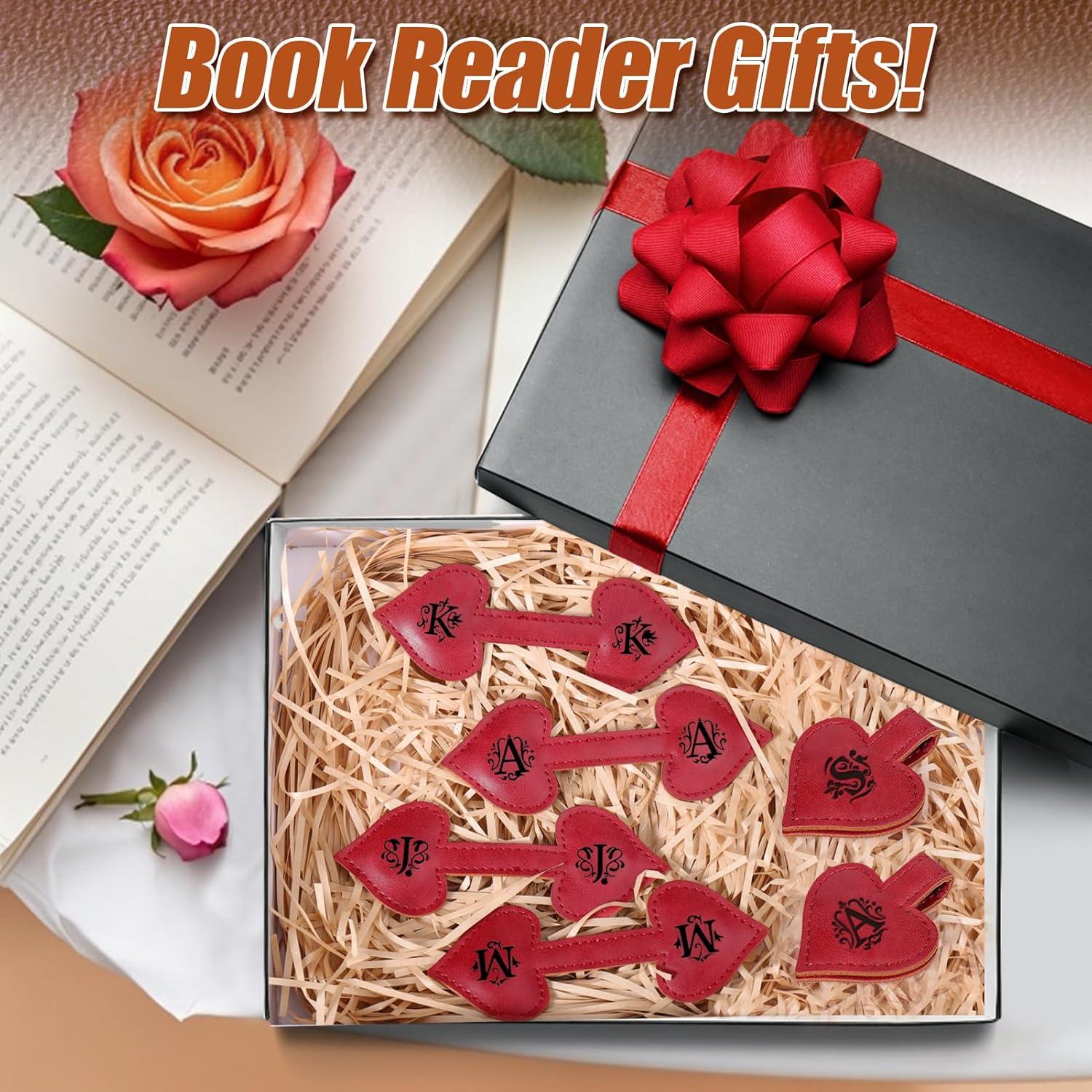 Marcador Magnético de Cuero AIERSA Corazón con Inicial A-Z