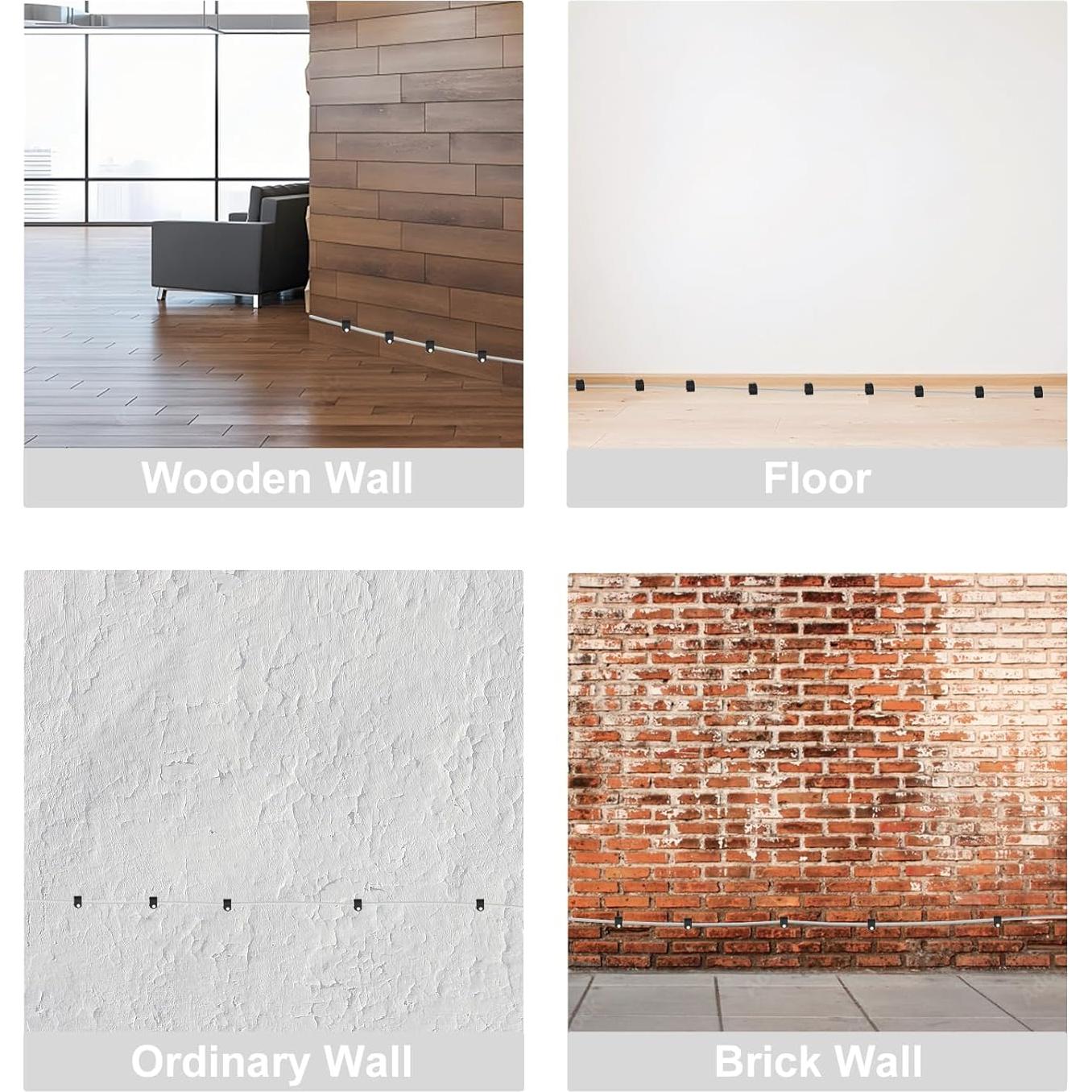 Clip de Cable Negro PolarPulse Paquete de 200 Alta Resistencia