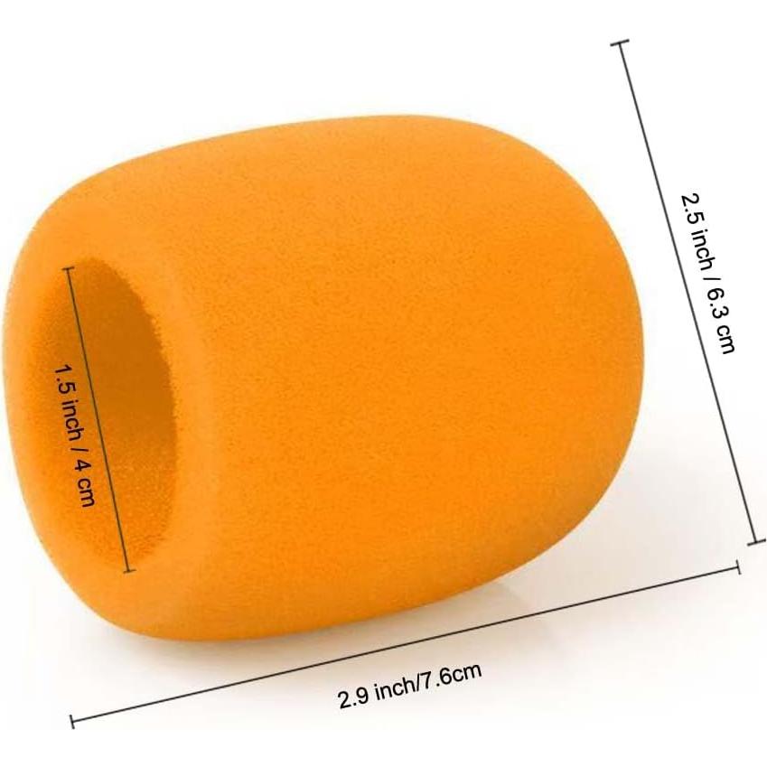 Funda de micrófono espuma alta densidad - Paquete de 5 unidades
