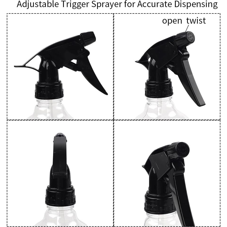 Botellas de Spray Plásticas 7pcs SUPERLELE 236ml Ajustables