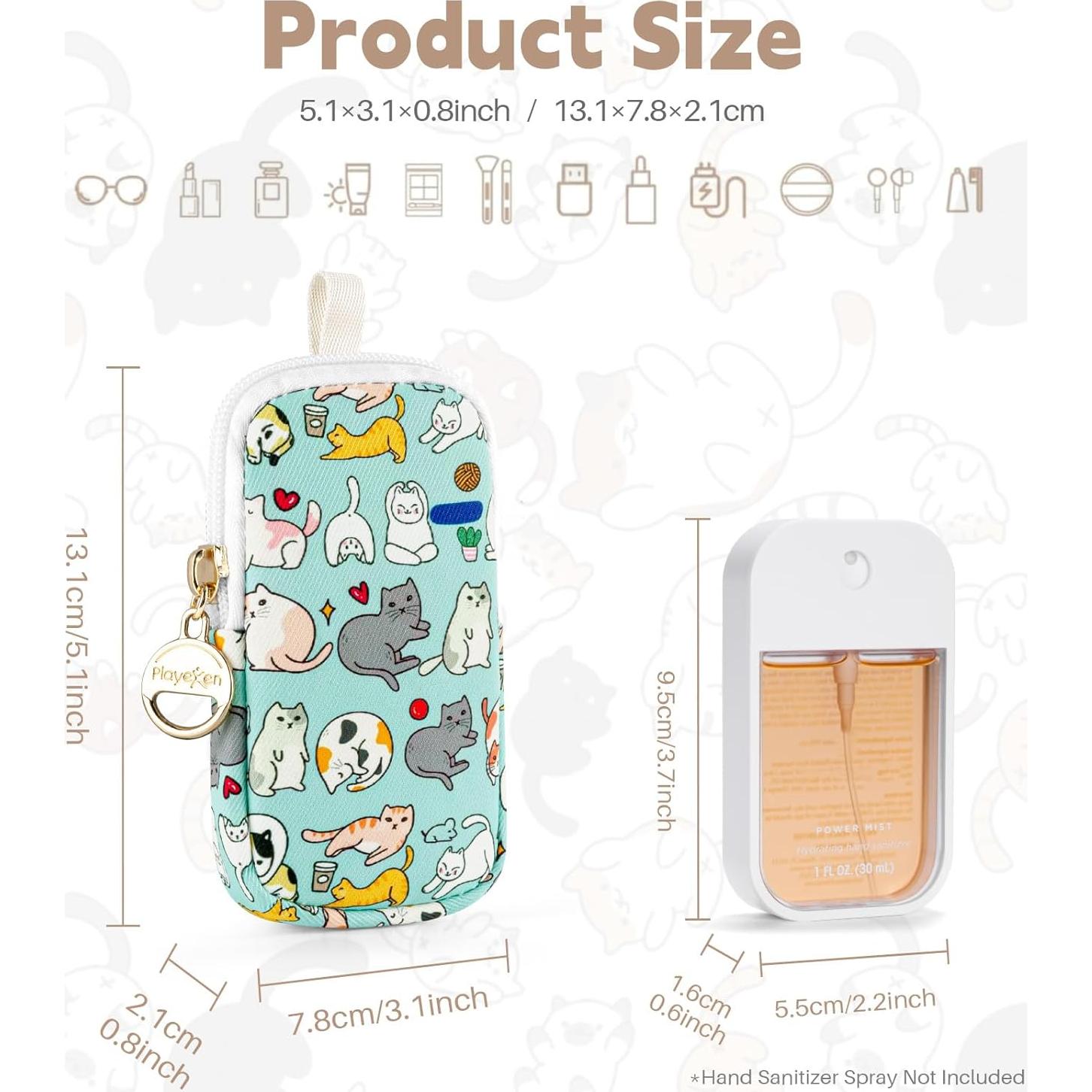 Estuche para Spray Desinfectante Playexen Puntos Beiges 30ml