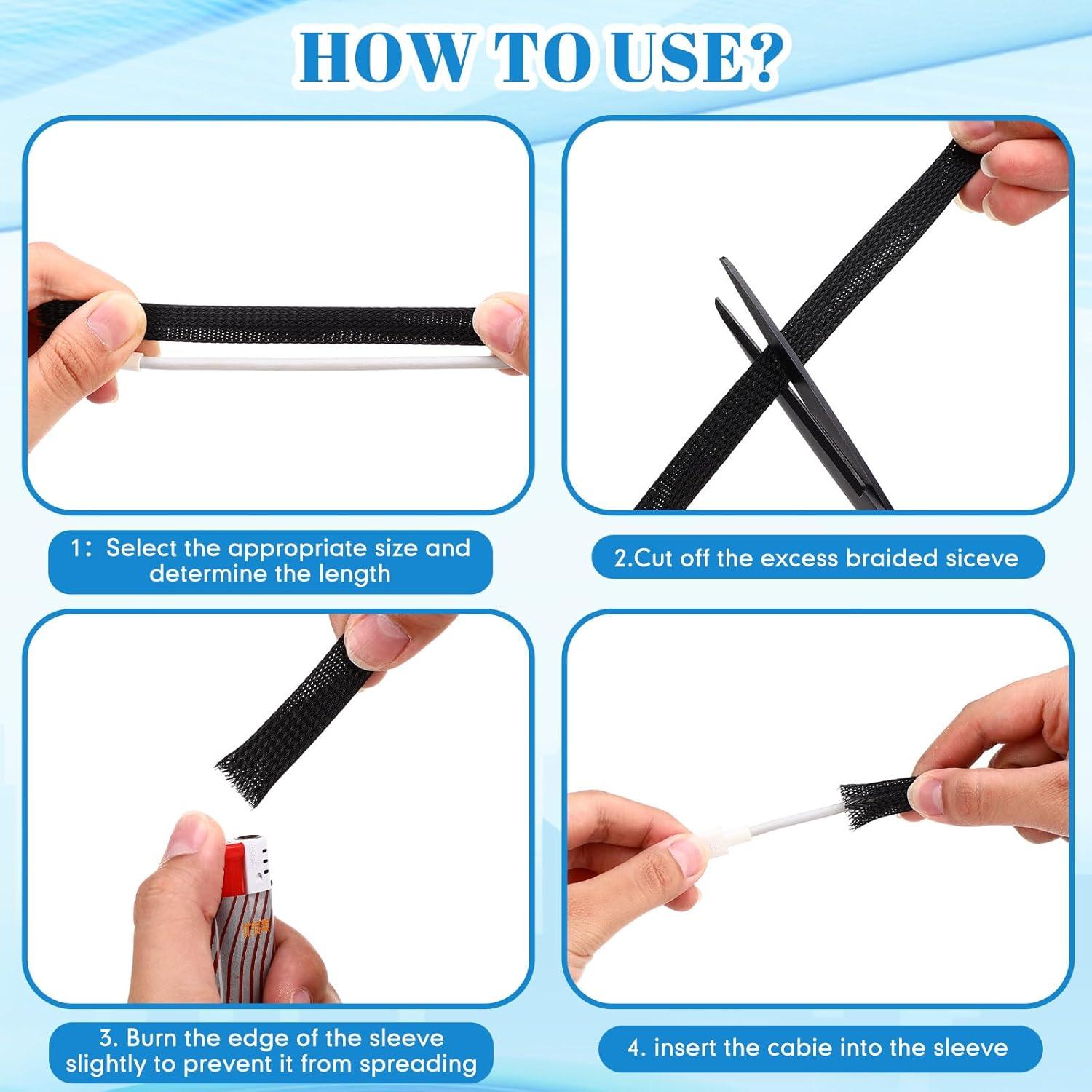 Manga Trenzada Expandible Pangda 1/2" x 45.72m Negra