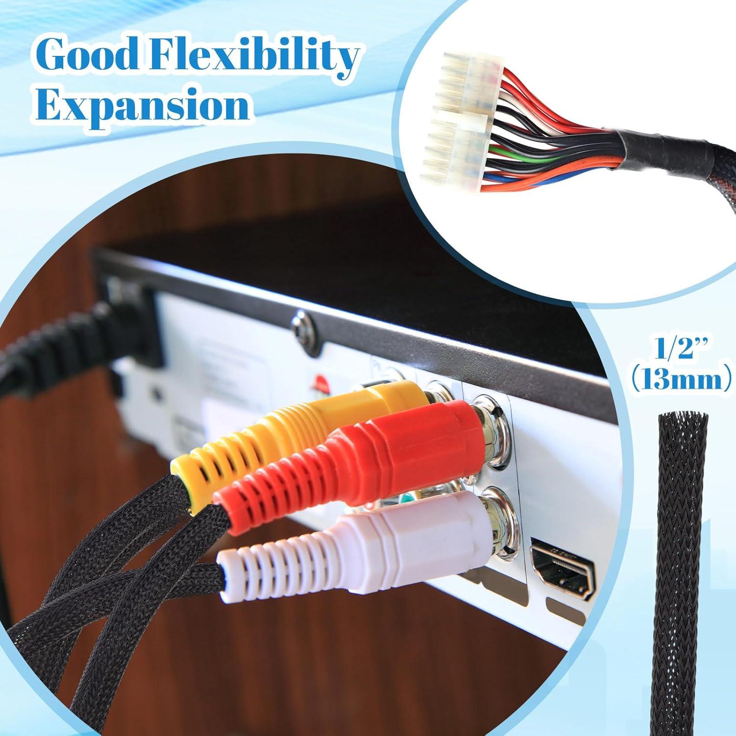 Manga Trenzada Expandible Pangda 1/2" x 45.72m Negra