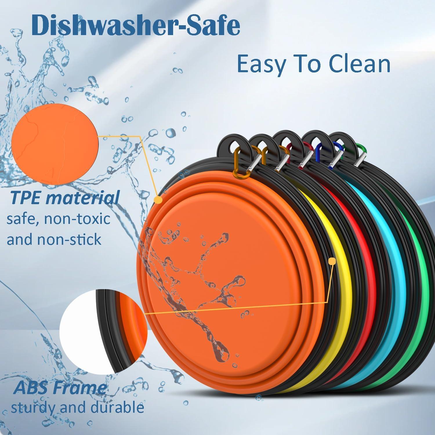 Tazones Plegables para Perros Takfox 5 Piezas 384 ml