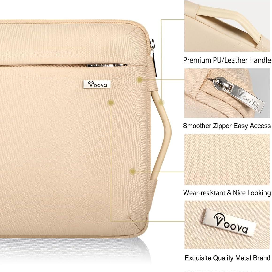 Funda para Laptop Voova 13.3-13.6" Impermeable Beige