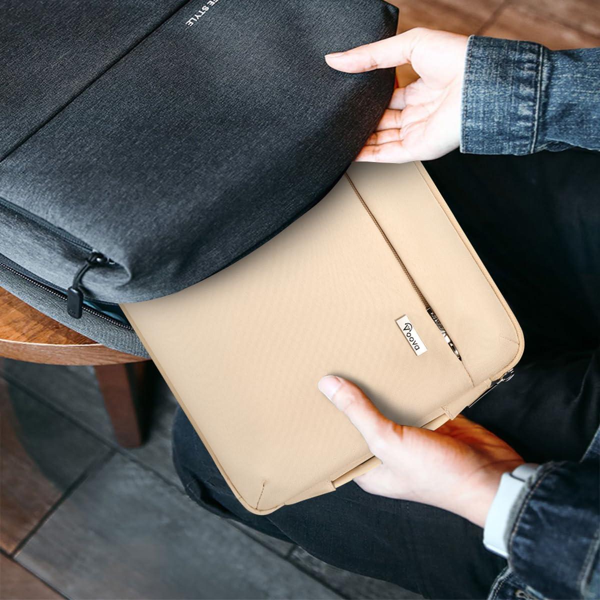 Funda para Laptop Voova 13.3-13.6" Impermeable Beige