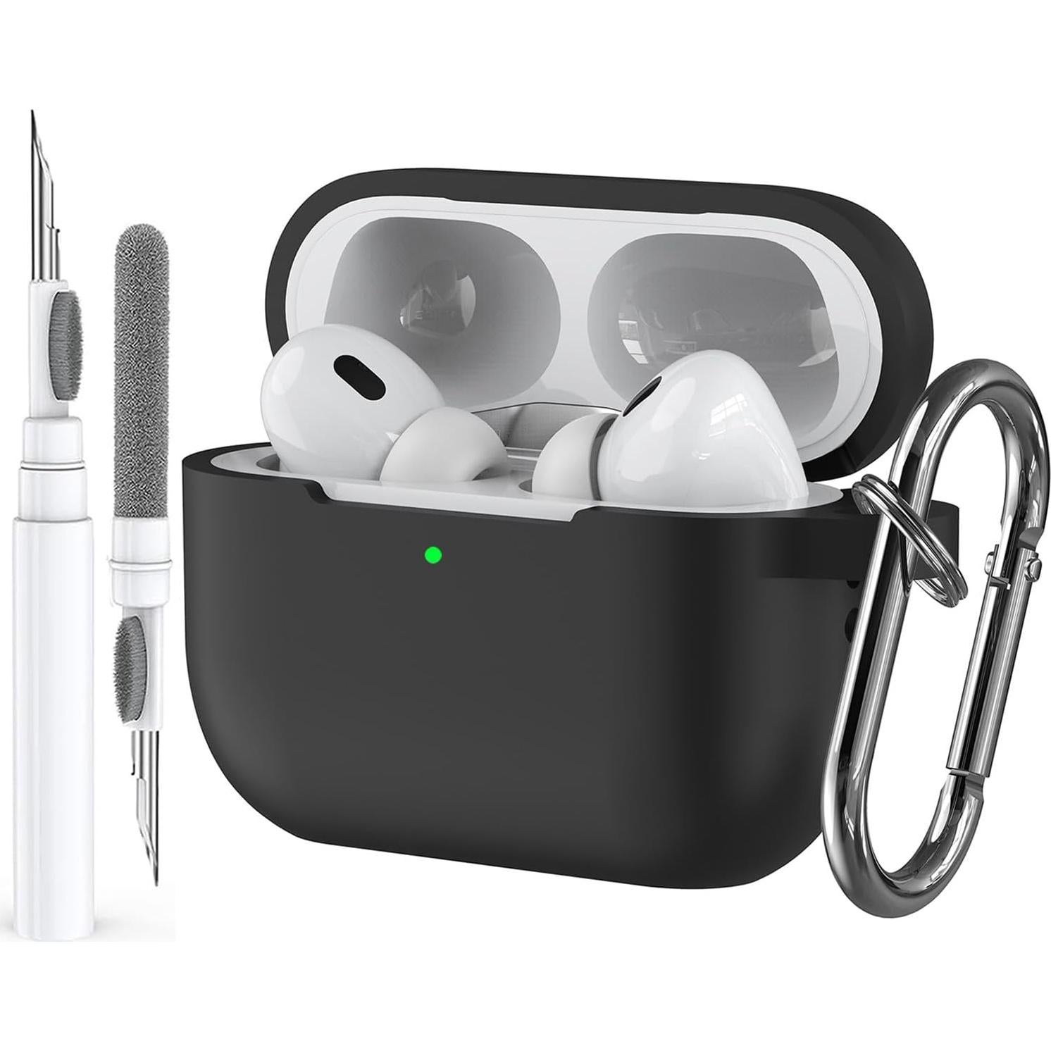 Funda de Silicona para AirPods Pro 2ª/1ª Gen Olytop - Negra