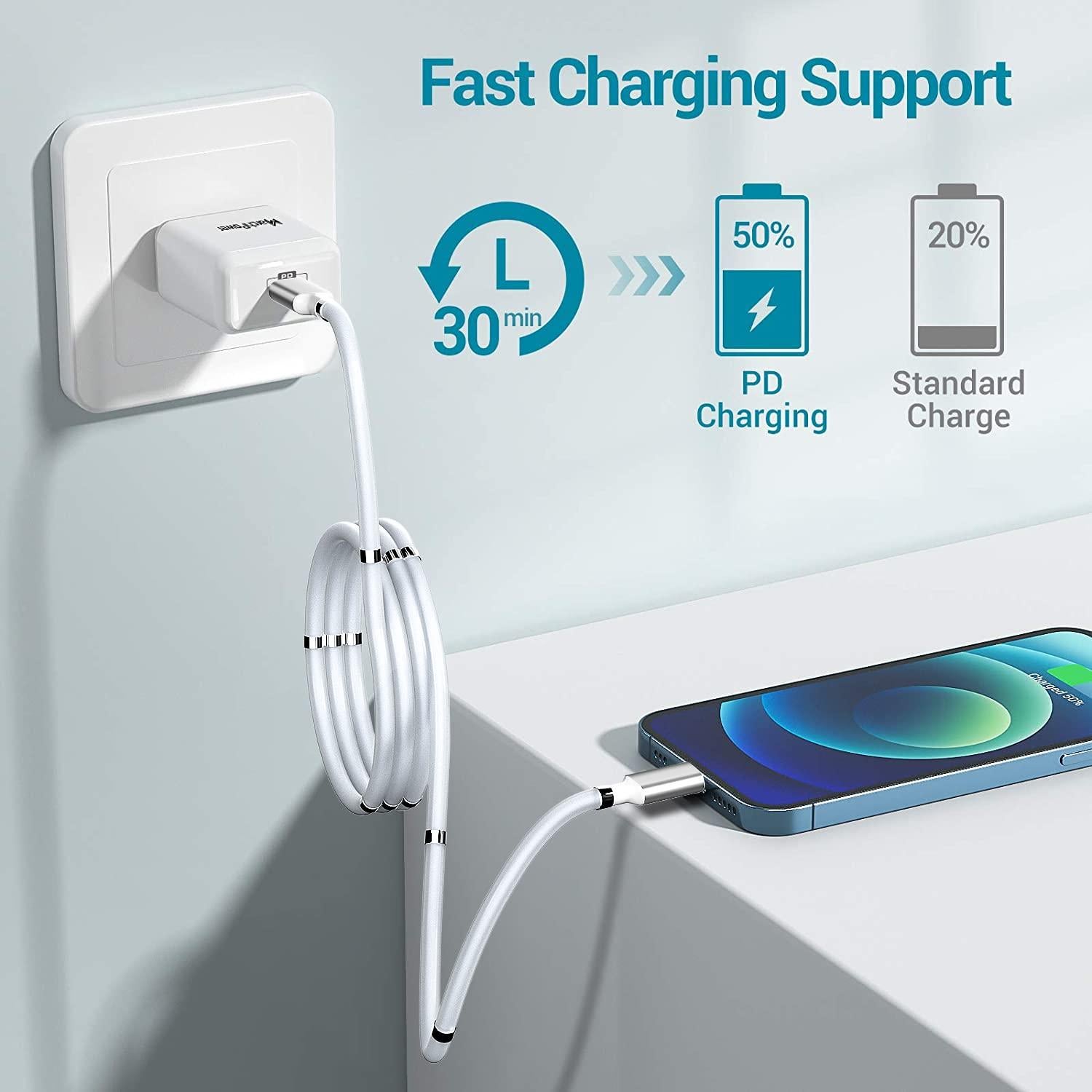 Cable Magnético Tipo C a Lightning AICase 0.91m Carga Rápida