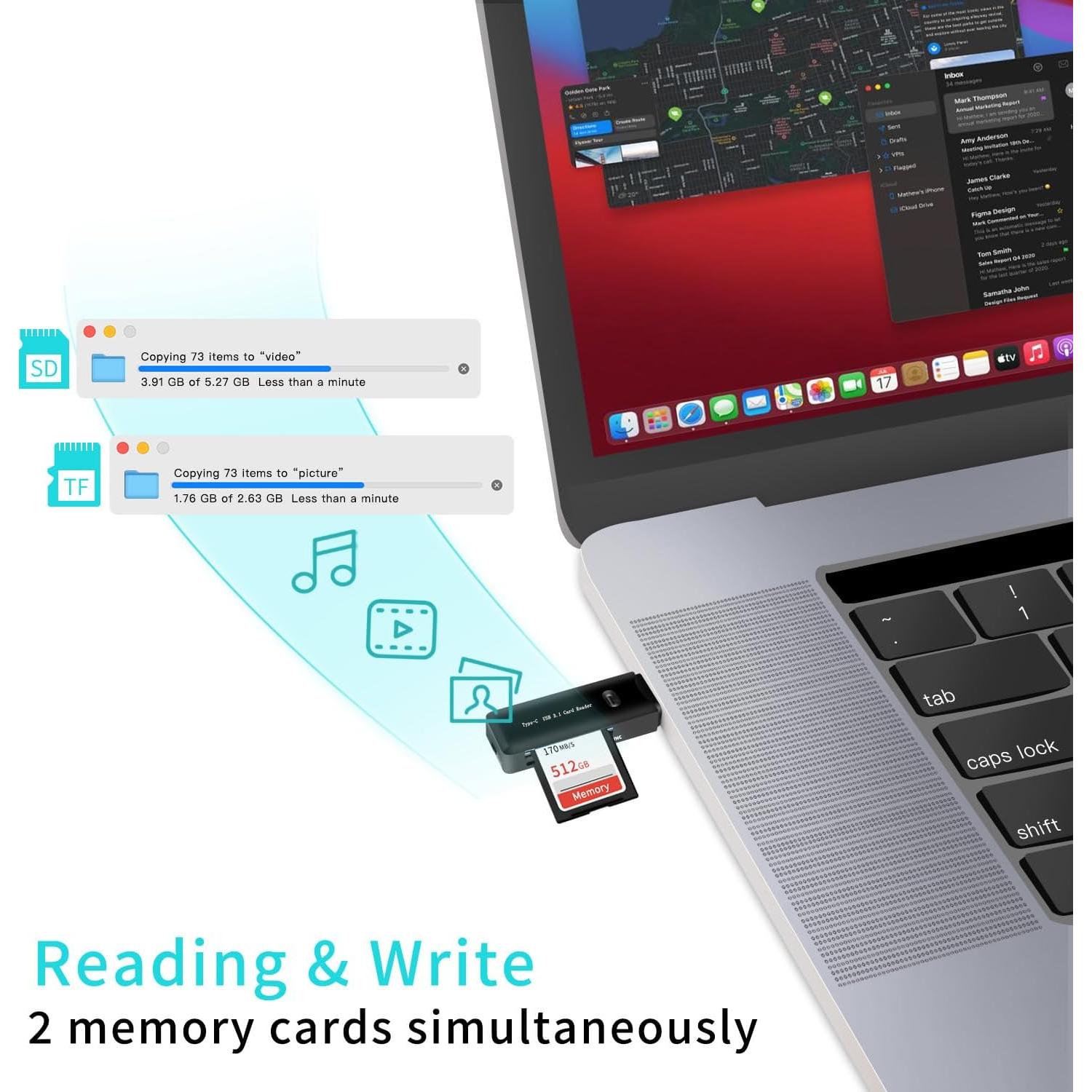 Lector de Tarjetas Micro SD USB C Jahovans X - 32g - 5Gbps