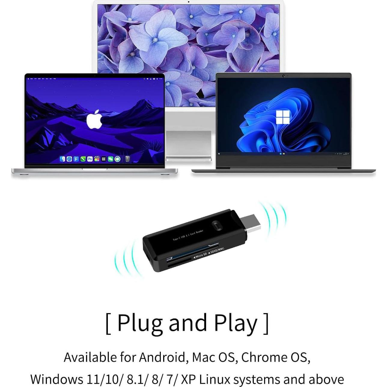 Lector de Tarjetas Micro SD USB C Jahovans X - 32g - 5Gbps