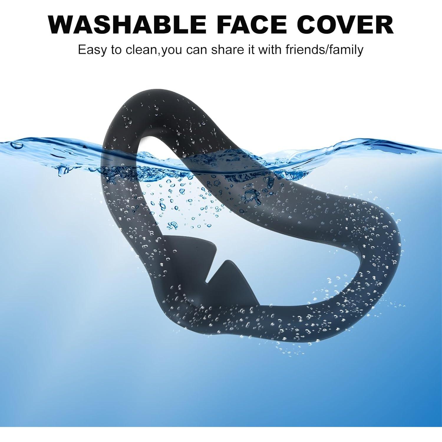 Pad de cara de silicona CBDYWVR para Meta Quest 3S - Negro