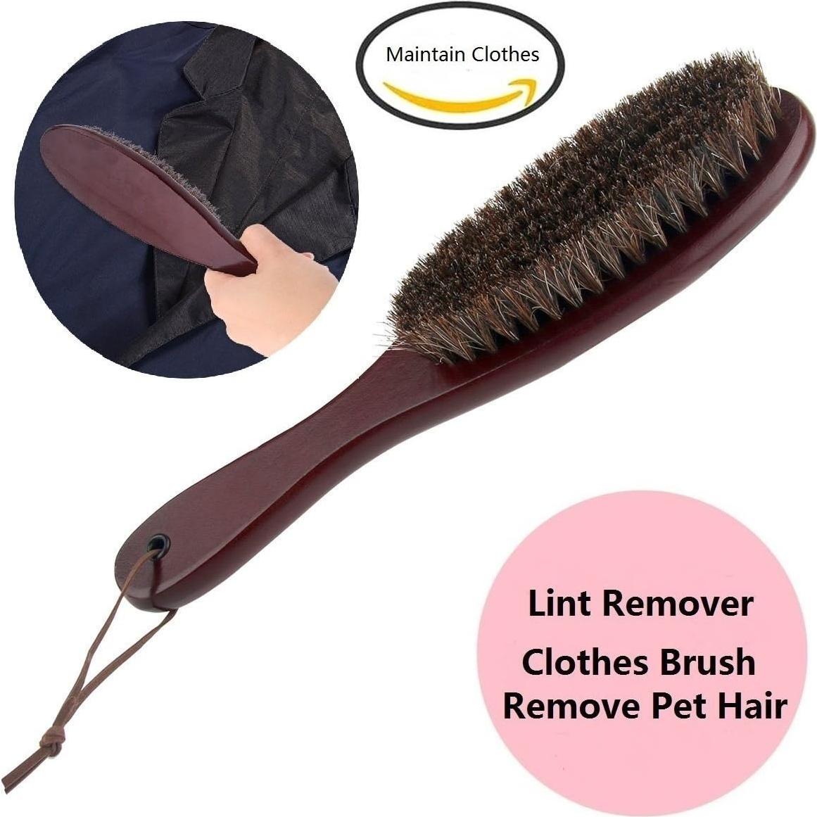 Cepillo de Ropa Cokaka de Madera con Cerdas de Caballo 1 Unidad