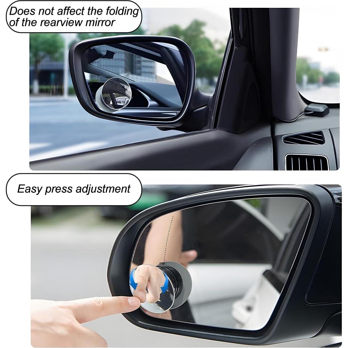 Espejos de Punto Ciego Sandfren 2PCS Universal Plata