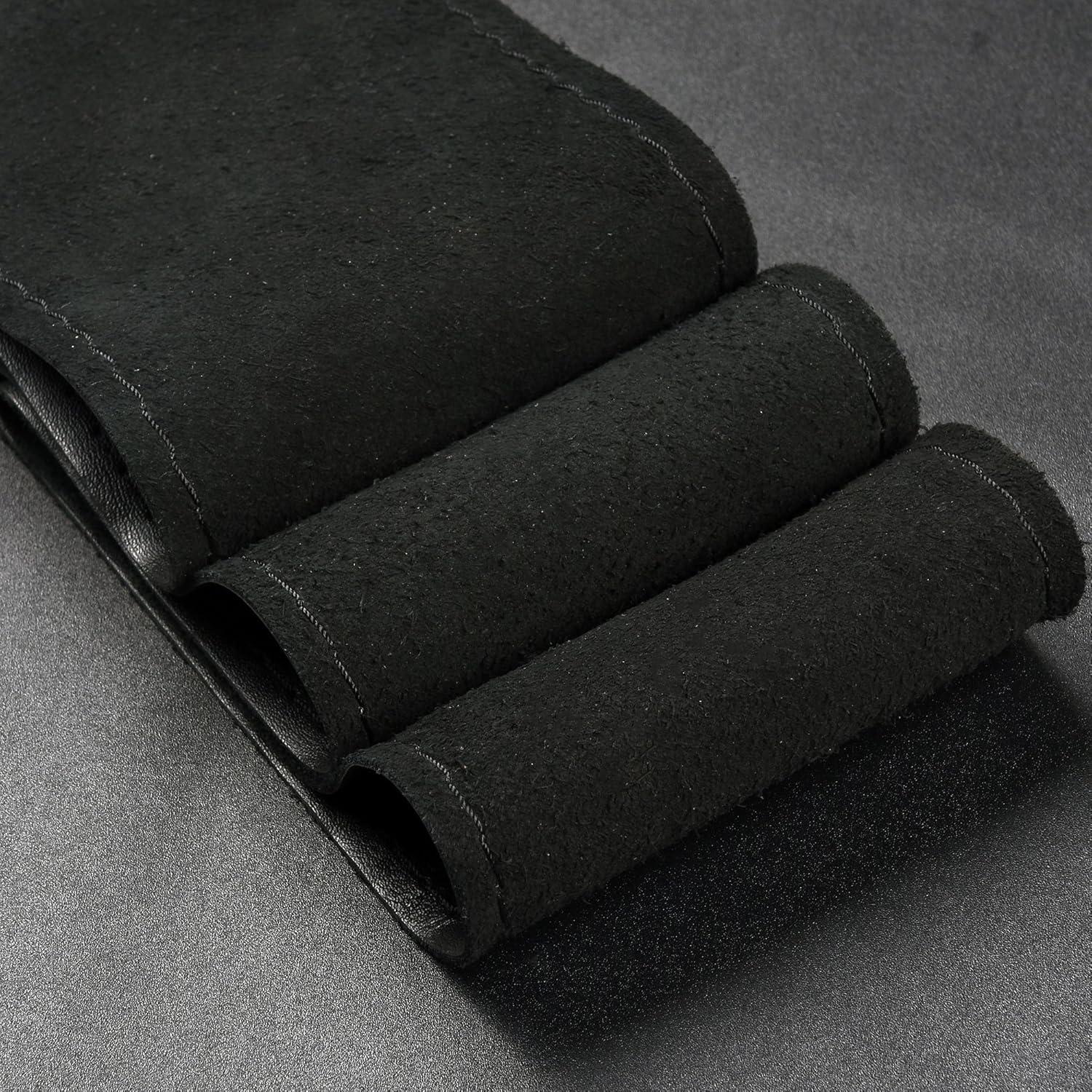 Cubierta de Volante de Cuero Genuino BMLEI 15" Antideslizante