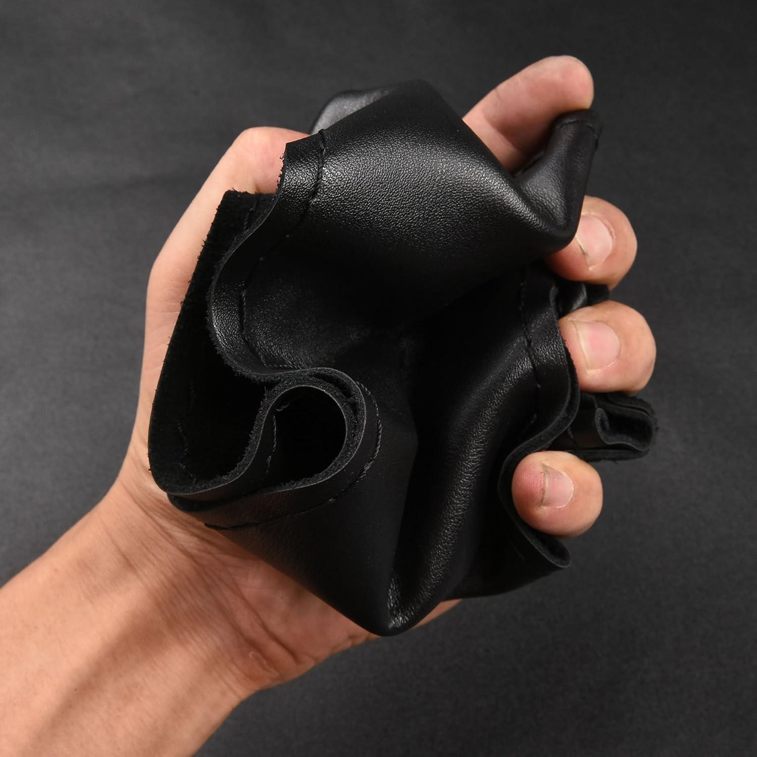 Cubierta de Volante de Cuero Genuino BMLEI 15" Antideslizante