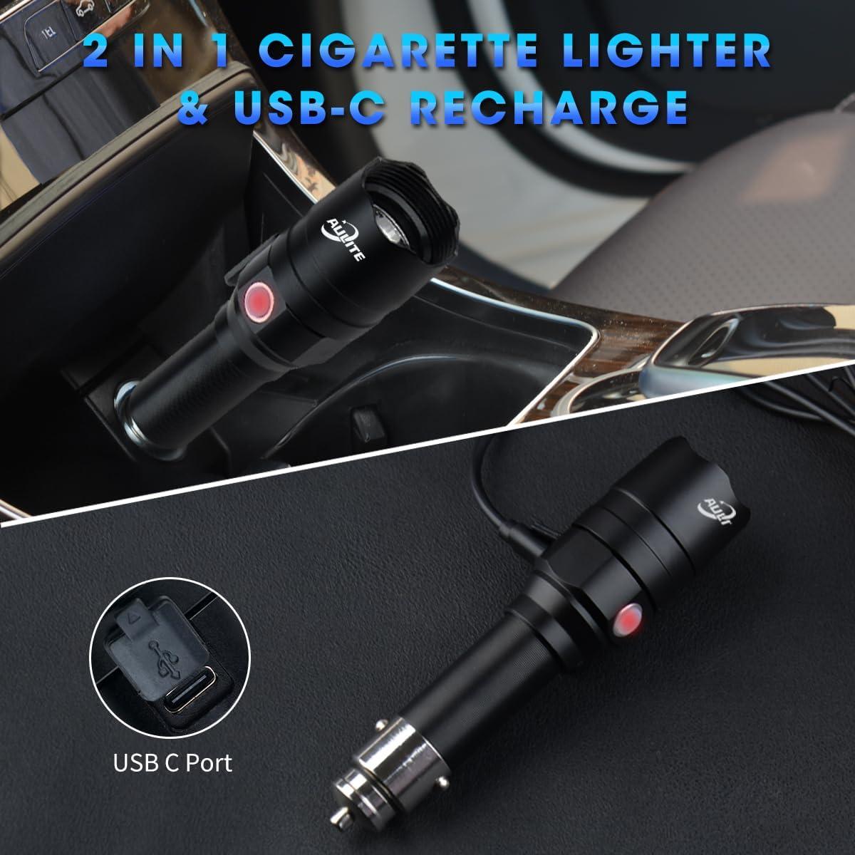 Linterna de Seguridad AULITE ACL-009 Recargable USB C 500 Lúmenes