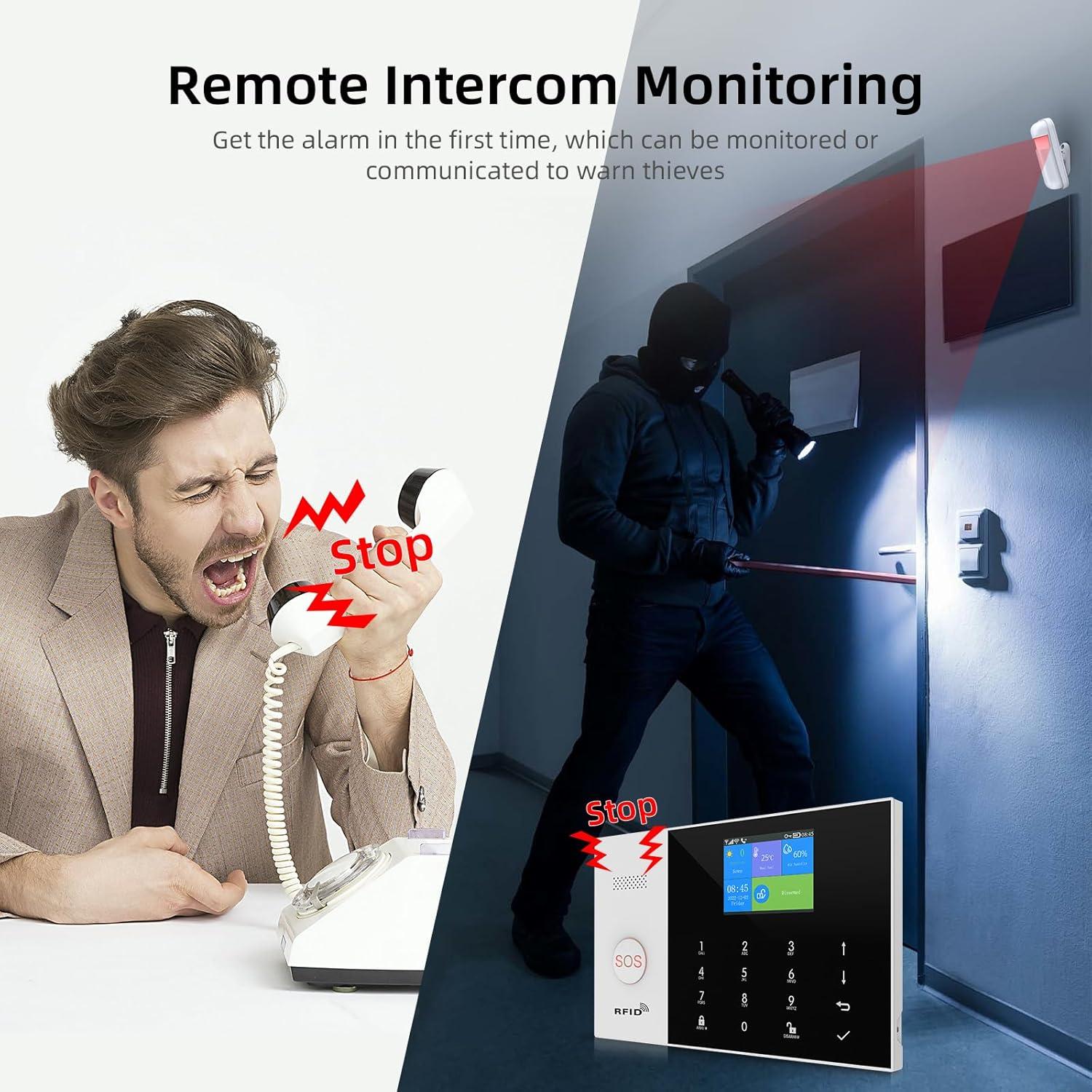 Sistema de Alarma Inalámbrico LWOHSI 4G WiFi Kit 21 Piezas