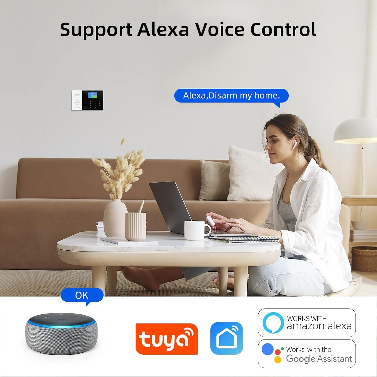 Sistema de Alarma Inalámbrico LWOHSI 4G WiFi Kit 21 Piezas