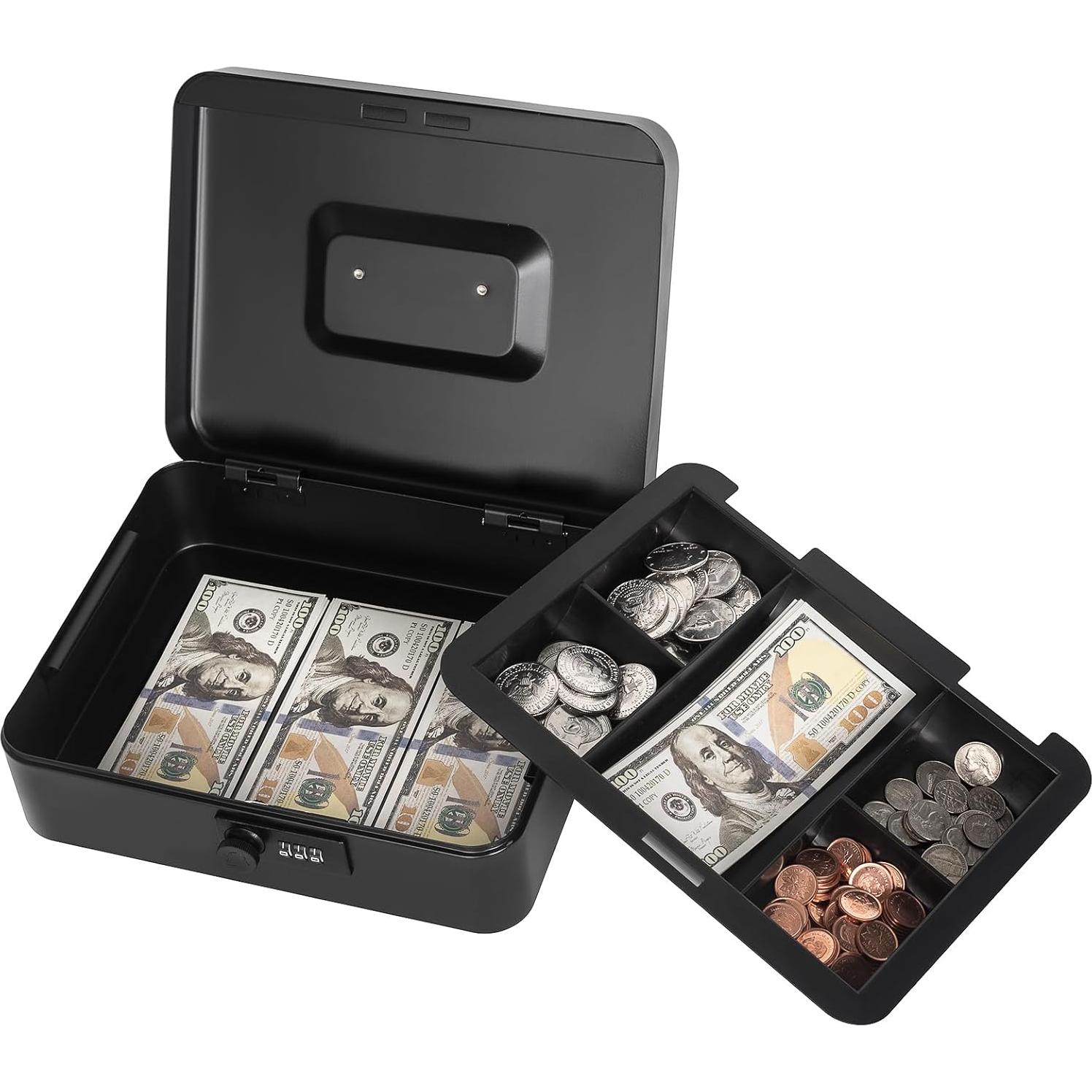 Caja de Dinero Goehiaul con Cerradura de Combinación 25x20x9cm