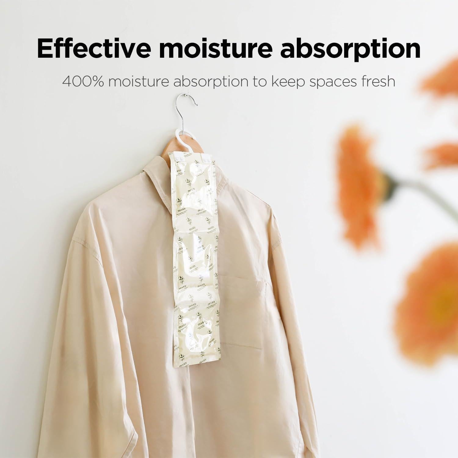 Deshumidificador Colgante Mooas Gel Absorbente de Humedad x8