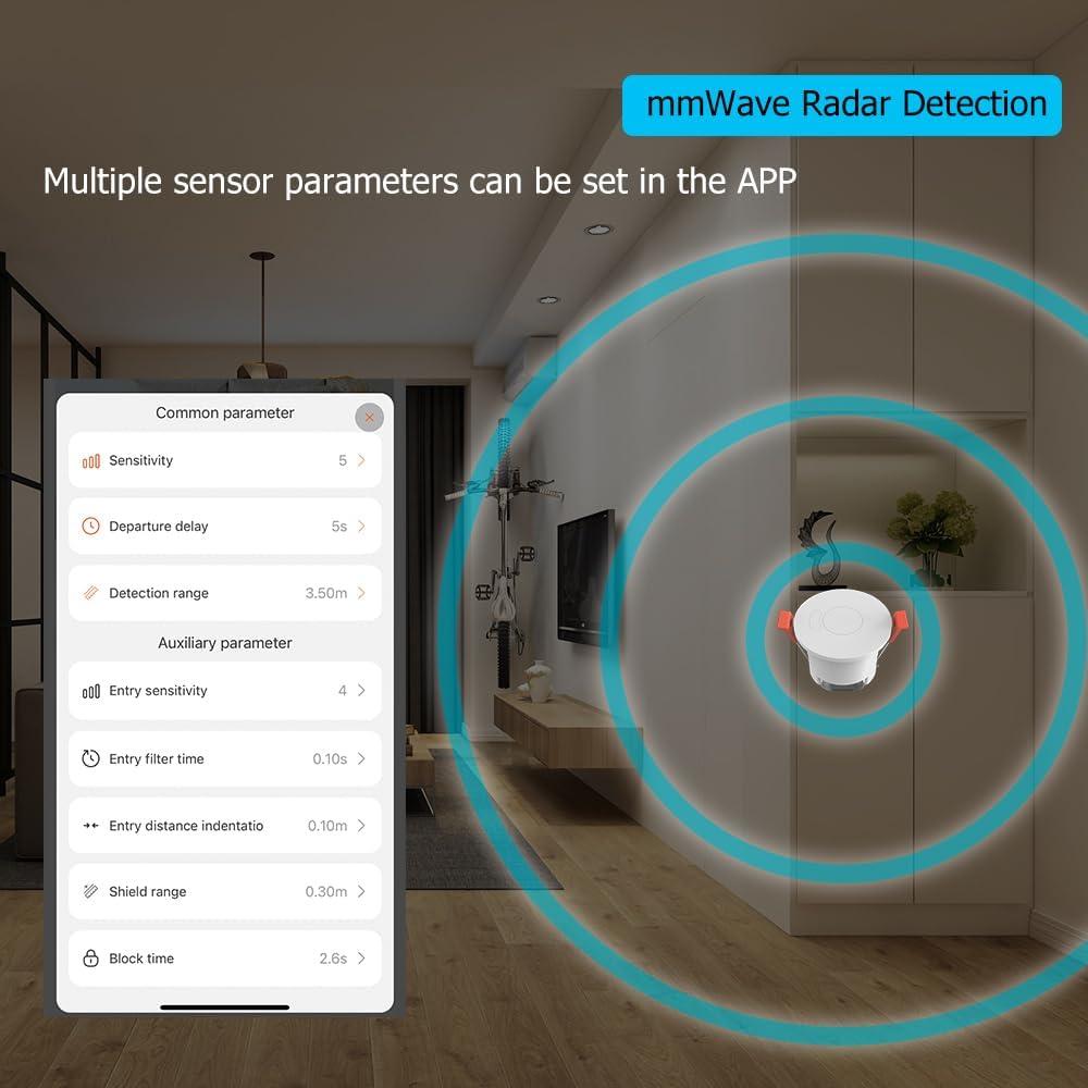 Sensor de Presencia WenzhiIoT WiFi 5.8GHz Radar 10m