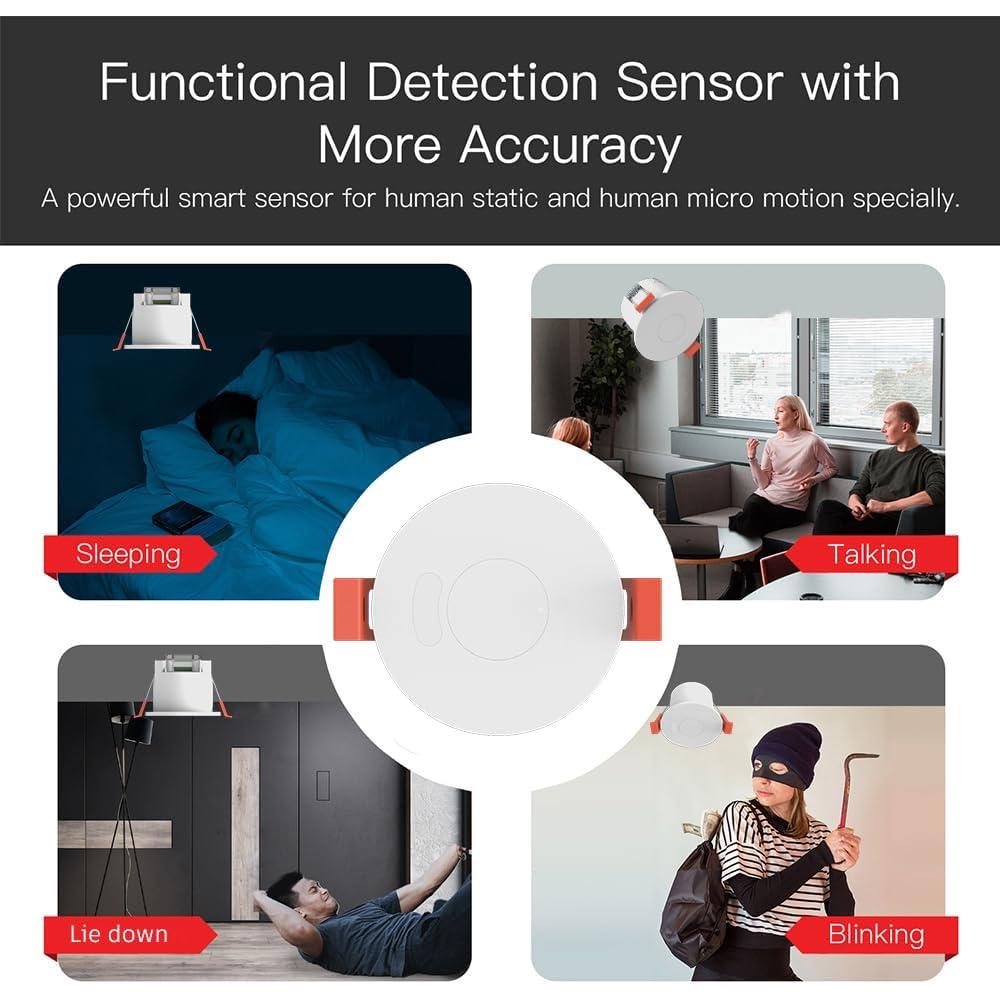 Sensor de Presencia WenzhiIoT WiFi 5.8GHz Radar 10m