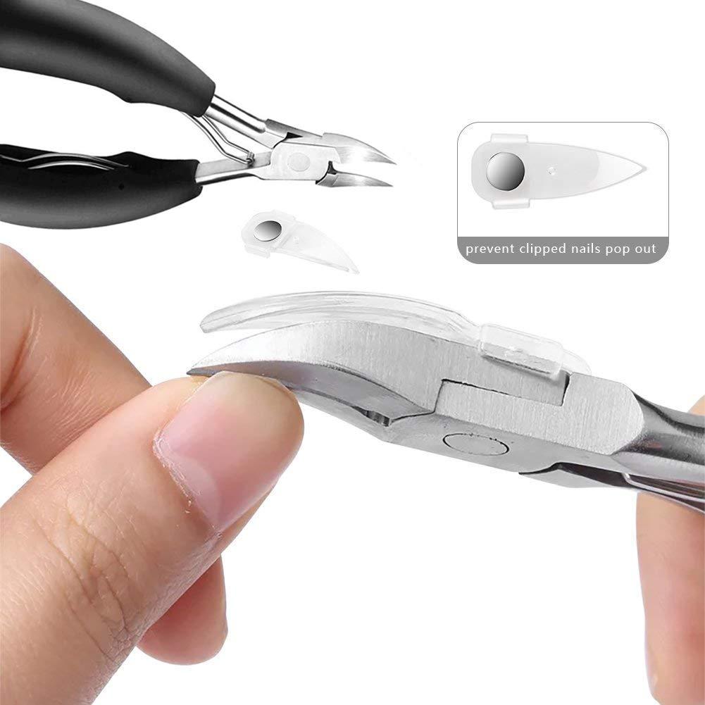 Kit de Cortadores de Uñas de Pies JTIEO 12 Piezas Negro