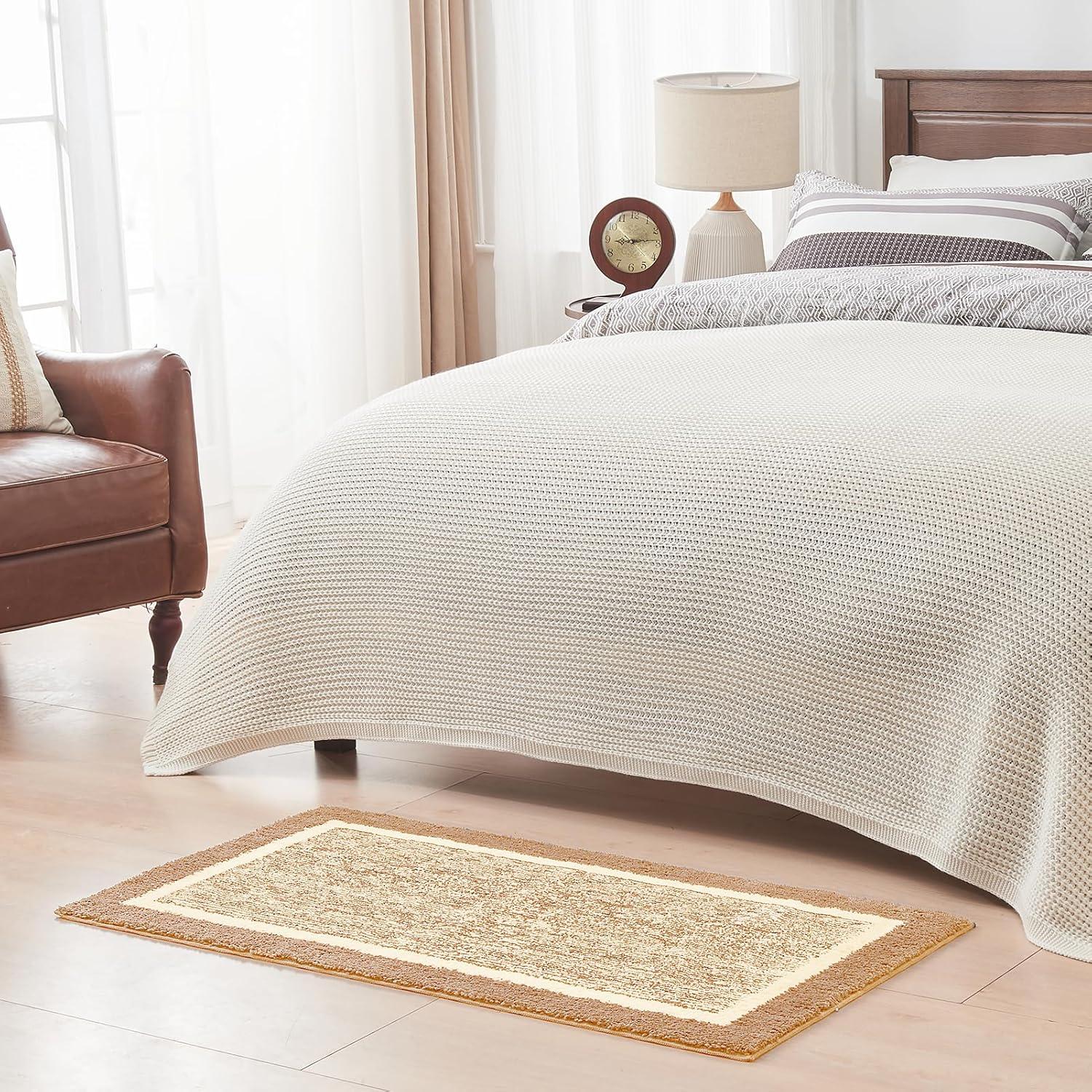 Alfombrilla de Baño CozeCube Beige 61x41 cm Antideslizante