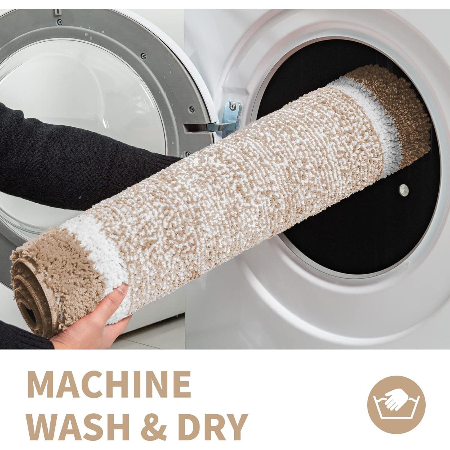 Alfombrilla de Baño CozeCube Beige 61x41 cm Antideslizante