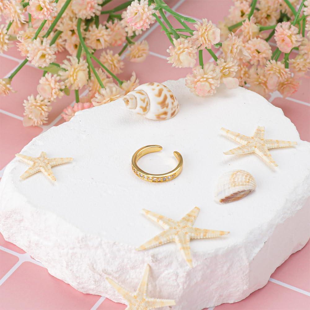 Anillos Ajustables para Dedos de los Pies Dorados Mannikesi