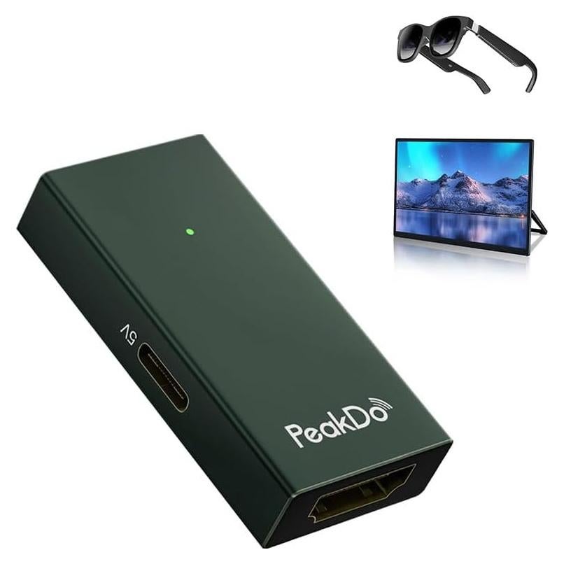 Adaptador HDMI a USB-C PeakDo 4K 60Hz para Gafas AR y Consolas